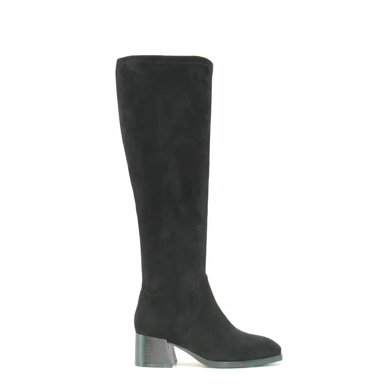 Elegant Stretch Suede Knee Boots — Comfort Fit for Every Calf