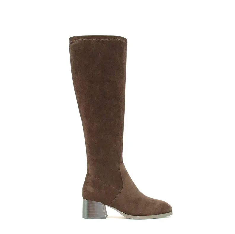 Elegant Stretch Suede Knee Boots — Comfort Fit for Every Calf