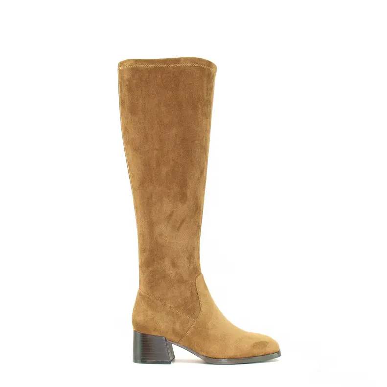 Elegant Stretch Suede Knee Boots — Comfort Fit for Every Calf